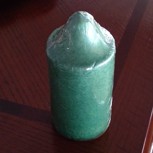 Christmas Pillar Candle with Reindeer - unopened, Green - Picture 6 of 8